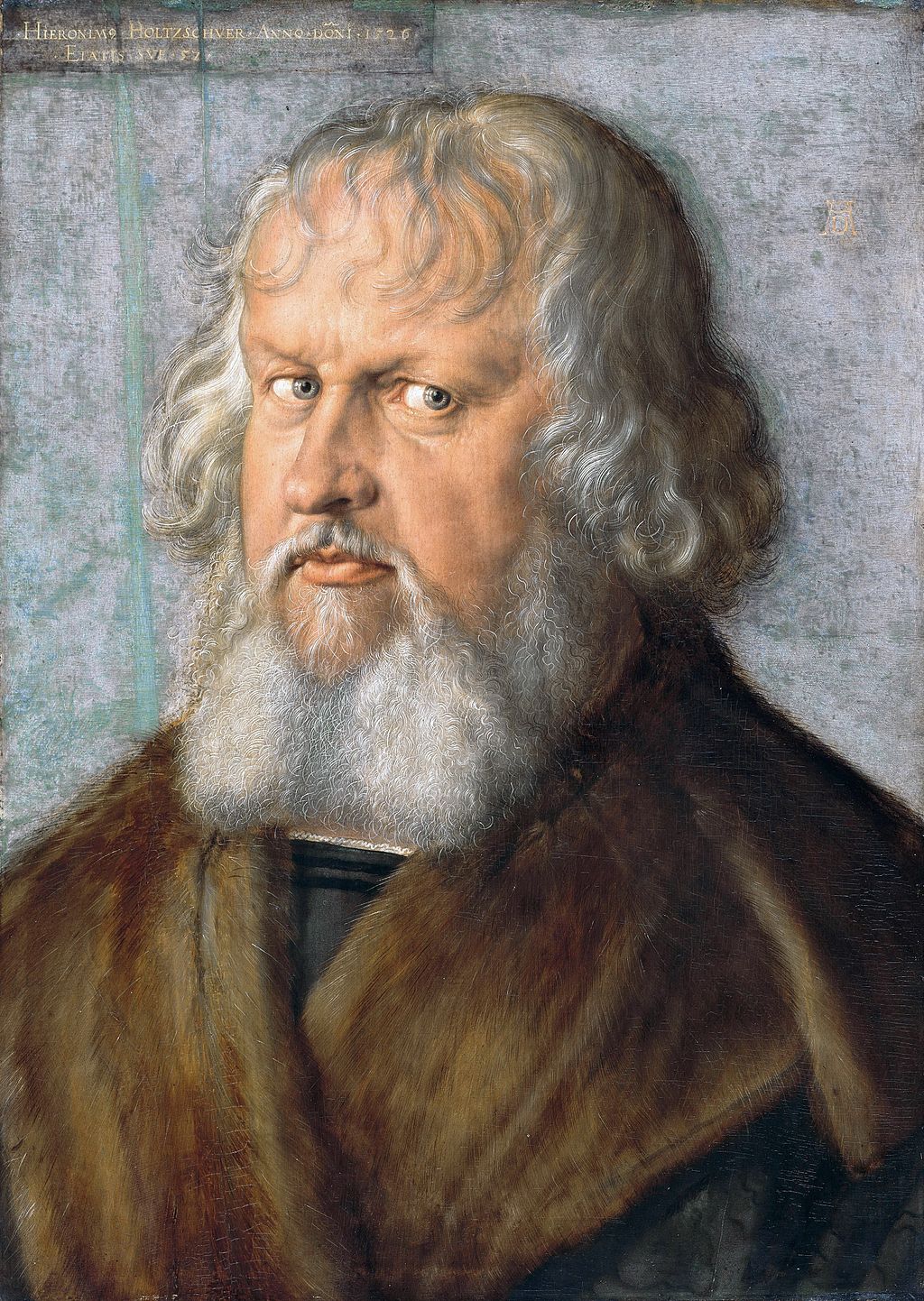 Portrait of Hieronymus Holzschuher in Detail Albrecht Durer